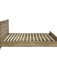 King Size Bed Frame Natural Wood like MDF in Oak Colour