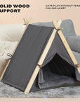 Pets Teepee Dogs Tent Removable and Washable Cats Tents Dog Cat Bed With Cushion