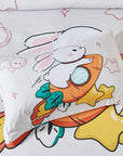 Rabbit Kids Quilt Cover Set - Double Size