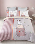 Duck Kids Quilt Cover Set - King Single Size