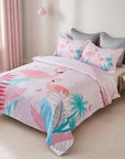 Flamingo Kids Quilt Cover Set - Single Size