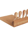 Bamboo Cheese Board and Knife Set