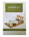 Bamboo Cheese Board and Knife Set