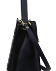 Morrissey Ladies Italian Structured Leather Tote Bag Handbag Womens - Navy
