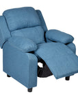 Erika Blue Kids Recliner Sofa Chair Blue Lounge Couch Armchair Childrens