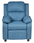 Erika Blue Kids Recliner Sofa Chair Blue Lounge Couch Armchair Childrens