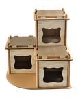 Cat Cardboard House Tree Tower Condo Scratcher Pet Post Pad Mat Furniture