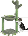 Cactus Cat Tree Tower Scratching Post Scratcher Kitten Condo House Play Bed Toys