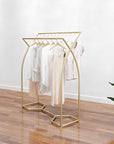 Commercial Clothing Garment Rack Retail Shop in Gold