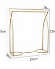 Commercial Clothing Garment Rack Retail Shop in Gold