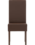 Mesi Dining Chair x2  - Cocoa Legs Mocha Colour Vinyl Upholstery