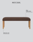 Mesi bench Ottoman - Cocoa