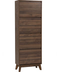 Hirado Tall Shoe Cabinet - Cocoa