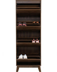 Hirado Tall Shoe Cabinet - Cocoa