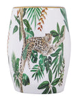 LEOPARD CERAMIC STOOL