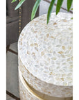 CANCUN SHELL STOOL/TABLE