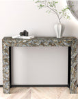 STONE HEDGE MOTHER OF PEARL HAND MADE CONSOLE TABLE