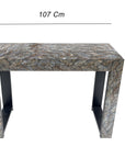 STONE HEDGE MOTHER OF PEARL HAND MADE CONSOLE TABLE