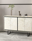 MOTHER OF PEARL HAND MADE SWIRL SIDEBOARD