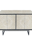 MOTHER OF PEARL HAND MADE SWIRL SIDEBOARD