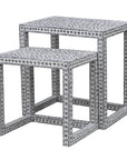 CLAIRE SHELL INLAY NESTING TABLES