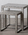 CLAIRE SHELL INLAY NESTING TABLES