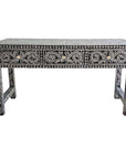 MOTHER OF PEARL OPULENT 3 DRAWER CONSOLE TABLE