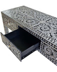 MOTHER OF PEARL OPULENT 3 DRAWER CONSOLE TABLE