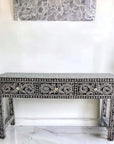 MOTHER OF PEARL OPULENT 3 DRAWER CONSOLE TABLE