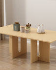 Oak Melamine Dining Table 6 Seater