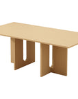 Oak Melamine Dining Table 6 Seater