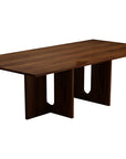 Oak Melamine Dining Table 6 Seater