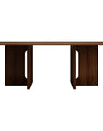 Walnut Melamine Dining Table 6 Seater