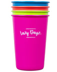 Lazy Dayz Picnic Cup 350ml 4 Pack