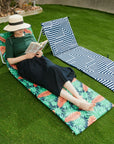 Lazy Dayz Fold Up Beach Lounger - Mossman