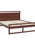 Artiss Bed Frame Double Size Wooden Walnut WITTON