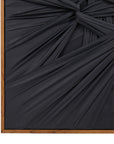 FABRIC WEAVE WALL ART BLACK