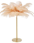 Feather Table Lamp with Gold base 