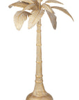 GOLD STANDING PALM SCULPTURE