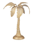 GOLD STANDING PALM SCULPTURE