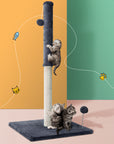 i.Pet Cat Tree Scratching Post Scratcher Tower Condo House Hanging toys Grey 105cm