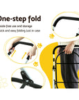 i.Pet Pet Stroller Dog Pram Large Cat Carrier Travel Foldable 4 Wheels Double