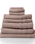 Royal Comfort Eden Egyptian Cotton 600GSM 8 Piece Luxury Bath Towels Set - Rose