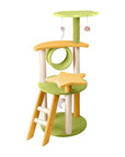 Floofi 101cm Galaxy Plush Cat Condo Cat Tree Yellow Green FI-CT-147-MM