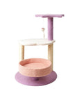 Floofi 61cm Galaxy Plush Scratching Post Cat Tree Pink Purple FI-CT-142-MM