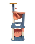 Floofi 110cm Emoji Plush Cat Condo Cat Tree Blue Red FI-CT-150-MM