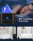 GOMINIMO Flame Humidifier Fire 250ml Black GO-AD-105-HGJ