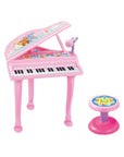 GOMINIMO Kids Electronic Piano Keyboard Toy with Microphone and Chair (Pink) GO-MAT-102-XC