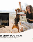 400g Dog Treat Beef Jerky - Dehydrated Australian Healthy Puppy Chew