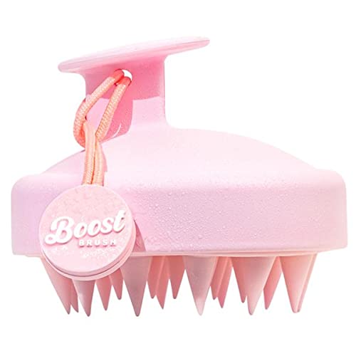 Shampoo Brush &amp; Detangling Hair Brush (Pink)